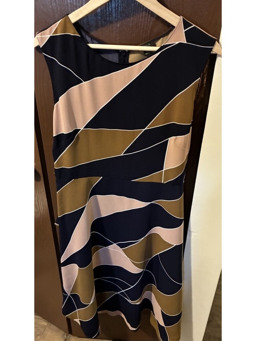ANN TAYLOR Size 12 COLORFUL Flare Dress Sleeveless